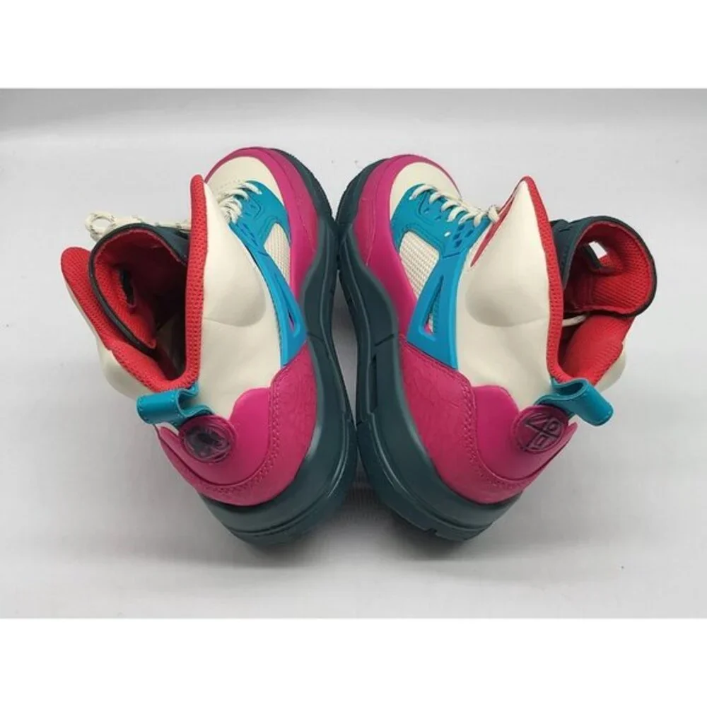 Jordan Spizike Low Shoes Boys‎ Size 4Y FD4653-163 Cream Pink Blue Teal Red Youth